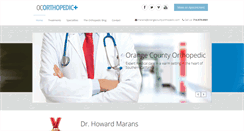 Desktop Screenshot of orangecountyorthopedic.com